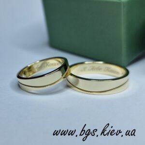 плоские обручальные кольца