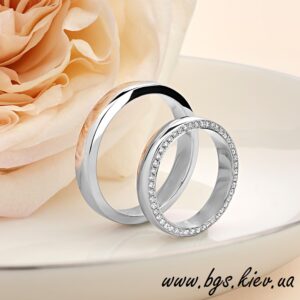 Обручальні кільця з білого золота