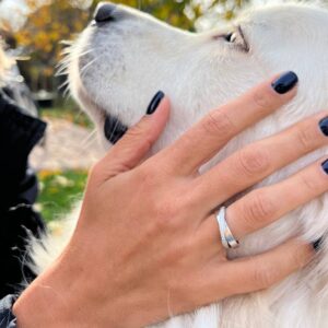 женское двойное обручальное кольцо