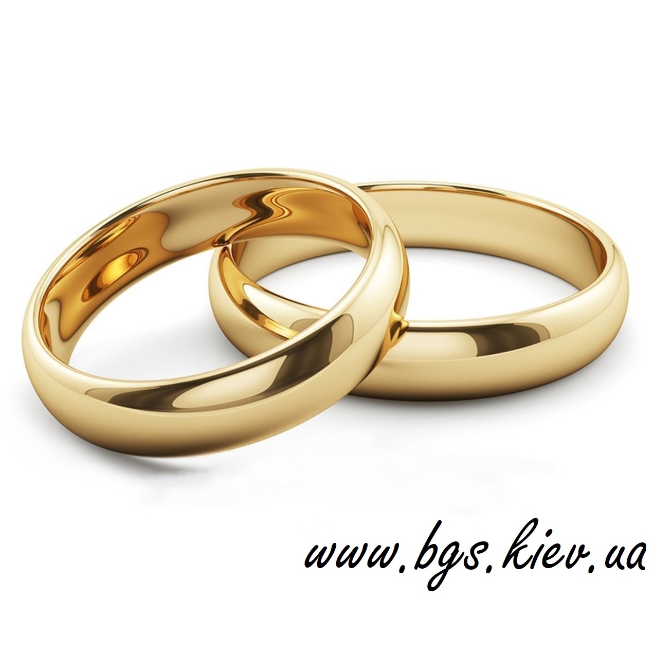 Обручальные кольца гладкие «Блеск солнца»